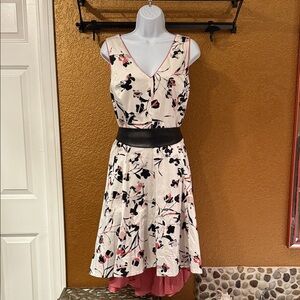 White House Black Market Floral High-Low Dress NWT Size 14